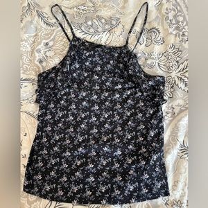 American Eagle Soft & Sexy Crepe Floral Halter AE tank tanktop medium
